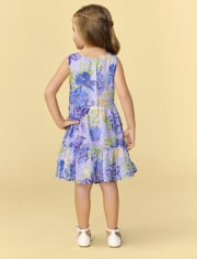 Toddler Girls Mommy And Me Floral Tiered Dress