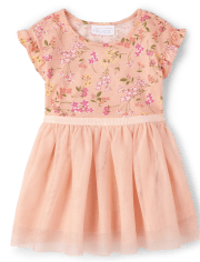 Baby And Toddler Girls Mommy And Me Floral Knit To Woven Dress