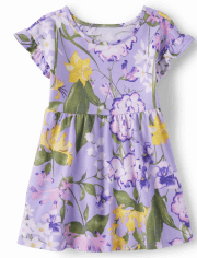 Baby and Toddler Girls Floral Everyday Dress