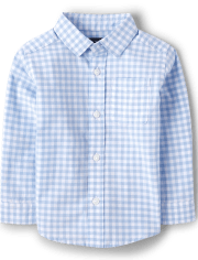 Baby And Toddler Boys Dad And Me Gingham Poplin Button Down Shirt