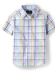 Baby And Toddler Boys Dad And Me Gingham Poplin Button Up Shirt