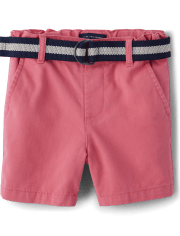 Short chino à ceinture pour bébé et tout-petit garçon