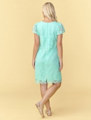 Womens Mommy And Me Lace Shift Dress