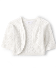Encogimiento de hombros de suéter para niñas