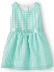 Baby And Toddler Girls Gingham Dress