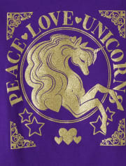 Girls Unicorn Graphic Tee
