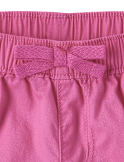 Shorts sin cierres de sarga para bebés y niñas pequeñas