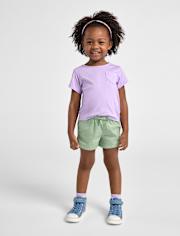 Baby And Toddler Girls Pull On Shorts