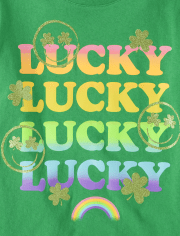 Girls Lucky Graphic Tee