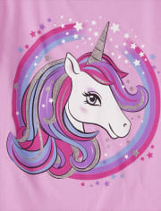 Girls Unicorn Graphic Tee
