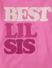 Girls Lil Sis Graphic Tee