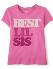 Girls Lil Sis Graphic Tee