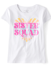 Girls Sister Squad Graphic Tee