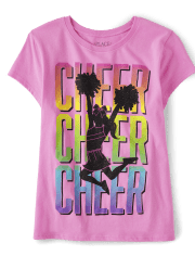 Girls Cheer Graphic Tee