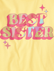 Girls Best Sister Graphic Tee