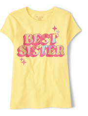 Girls Best Sister Graphic Tee