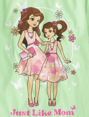Girls Just Like Mom Graphic Tee