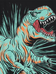 ★MUCENT★ Dino Printing Short Sleeve Tee P00000MC Boys Short Sleeve Dino Graphic Tee - BLUE | The Children's Place