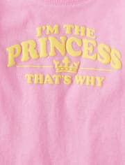 Baby And Toddler Girls Princess Graphic Tee