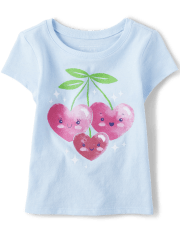 Baby And Toddler Girls Cherry Graphic Tee