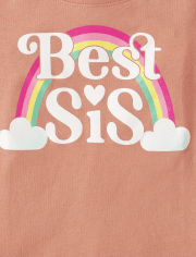 Baby And Toddler Girls Big Sis Graphic Tee