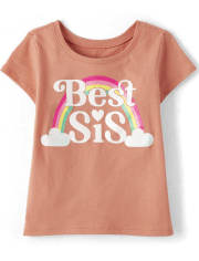 Baby And Toddler Girls Big Sis Graphic Tee