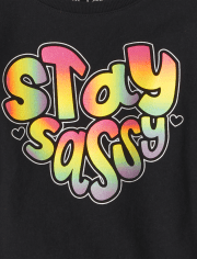 Baby And Toddler Girls Sassy Graphic Tee