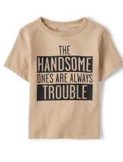 Baby And Toddler Boys Handsome Graphic Tee