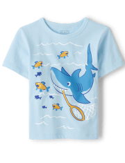 Baby And Toddler Boys Shark Graphic Tee