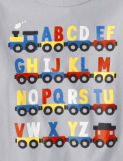 Baby And Toddler Boys Train Graphic Tee