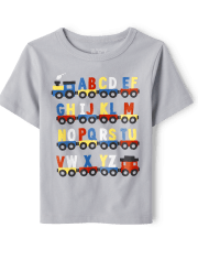 Baby And Toddler Boys Train Graphic Tee