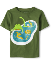 Baby And Toddler Boys Dino Pool Graphic Tee
