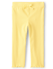 Baby And Toddler Girls Ribbed Leggings