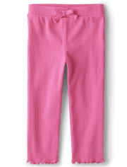 Baby And Toddler Girls Ribbed Leggings