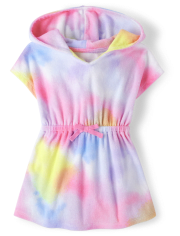 Baby And Toddler Girls Tie Dye Cover-Up