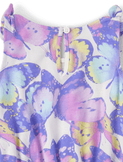 Baby And Toddler Girls Print Tie Shoulder Romper