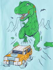 Boys Dino Truck Graphic Tee