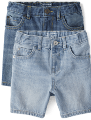 Baby And Toddler Boys Denim Shorts 2-Pack