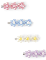 Girls Flower Hair Clip 4-Pack