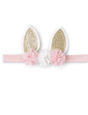 Baby Girls Glitter Bunny Ears Headwrap
