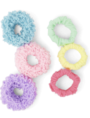 Girls Ribbon Scrunchie 6-Pack