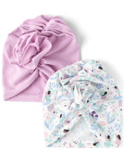 Baby Girls Print Turban Headwrap 2-Pack