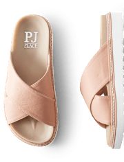 Womens Criss-Cross Slides