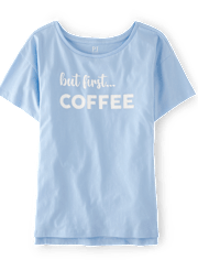 Camiseta para dormir con estampado gráfico para mujer