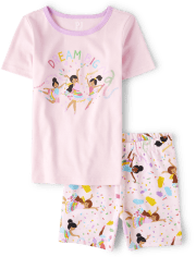 Girls Dancer Snug Fit Cotton Pajamas