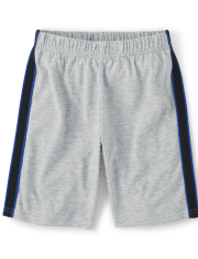 Boys Side Stripe Pajama Shorts