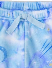 Girls Tie Dye Star Fleece Pajama Shorts