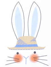 Pyjama en coton unisexe assorti pour la famille avec lapin de Pâques