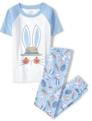 Boys Matching Family Easter Bunny Snug Fit Cotton Pajamas