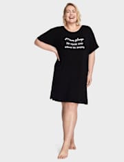 Womens Graphic Modal Sleep Shirt